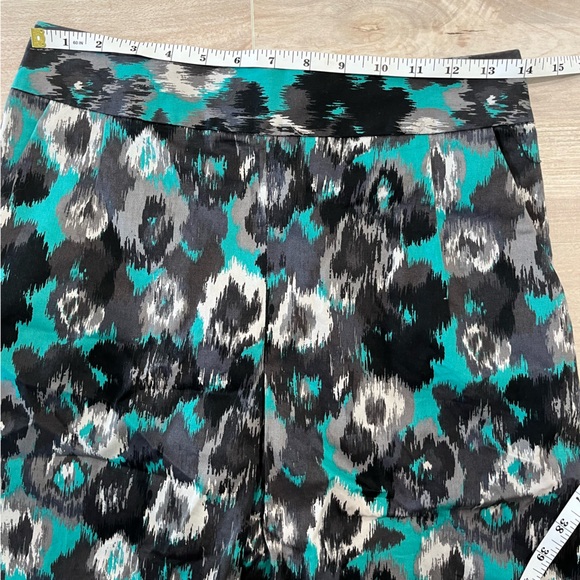 Express Design Studio A- Line Unlined Front Pleat Back Zip Skirt Pockets - Picture 6 of 9